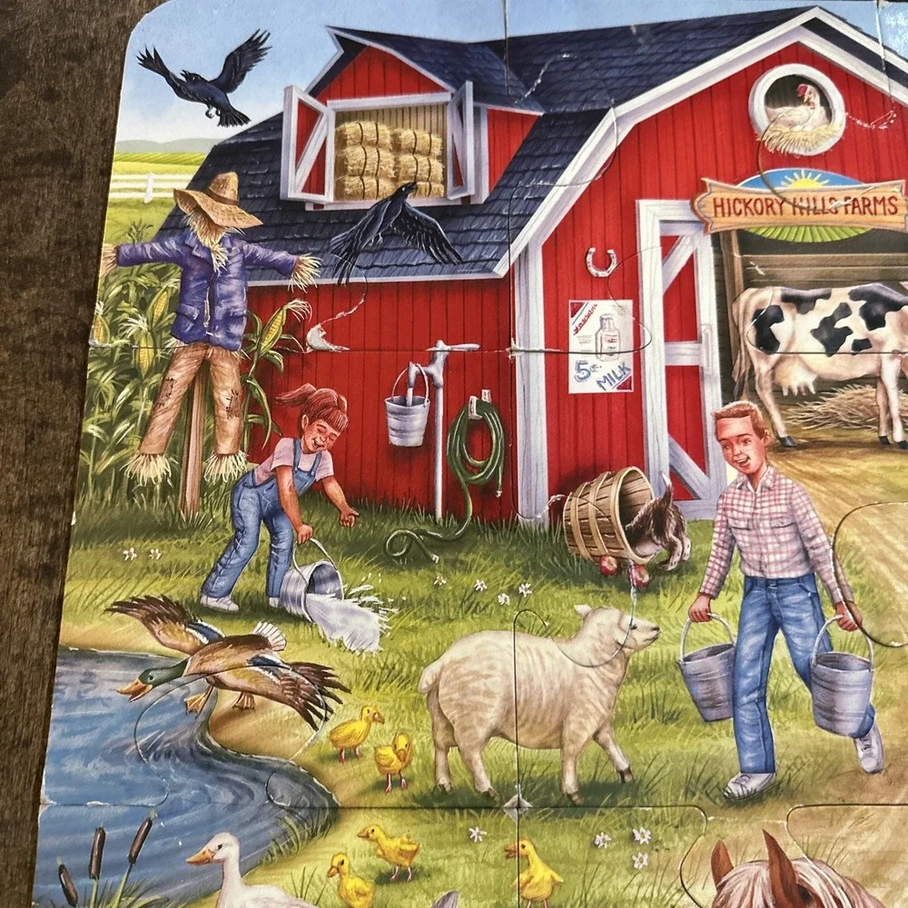 Floor Puzzle.  On The Farm Unbranded Puzzle.  24 Jumbo‎ Pieces
